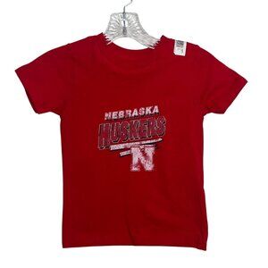 Nebraska Huskers Tshirt Kids 4T Red Port & Company Fanwear
